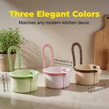 1pc Sink Hanging Strainer Basket, Multi-Purpose Sink Filter Basket, Green | Automatic Press-To-Dump Kitchen Strainer Basket, Space-Saving Faucet Hanging Filter Basket, Suitable For Home Kitchen - Multiple Styles - View 3