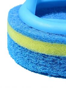 Ergonomic Handheld Sponge Brush, Dual-Color Design, Multi-Function Manual Cleaning Brush, Suitable For Bathtub, Kitchen, Bathroom, Can Clean Tiles, Cookware And Stains, Bathroom Accessories, Kitchen Accessories Cleaning - Sponge Scrubber With Handle - View 10