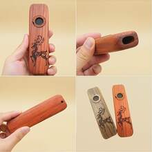 Solid Wood Kazoo, Professional Performance Instrument, Comes With Diaphragm And Lanyard, Performance Grade Mouth Instrument, Convenient And Durable, Suitable For Playing Instruments, Gatherings, Camping Performances, Wind Instrument Accessories, Music Room Supplies, Outdoor Stage Performances And Parties - Multicolor - View 8