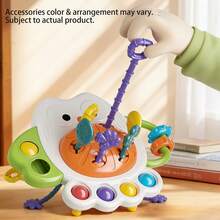 Baby Pull Rope Toy, Infant Busy Board Toy, Made Of ABS Material, Gift For Babies - Multicolor - View 8