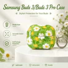 Fresh Floral Cluster 系列 Galaxy Buds 3 Pro 耳機保護殼,甜美少女風 - 彩色 - 查看 22