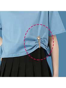 Magic Pants Cuffs Anti-Dragging Pants Too Long To Shorten Adjustment Buckle Fixed Clip Waist Buckle Dragging Pants Detachable Chain Magnetic Buckle Magnetic Buckle Chain - A - View 9