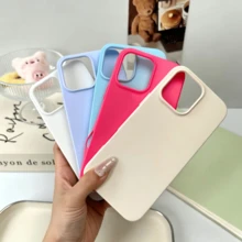 Pure White Perfect Liquid Silicone Phone Case, Anti-Yellowing Soft Protective, Suitable For IPhone - Lilac Purple - View 8