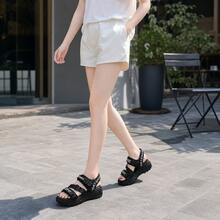 Women Platforms & Wedge Sandals - Black - View 7