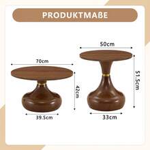 mesa auxiliar marron - Nuez - Ver 6