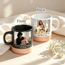 Personalised Photo Mug, Custom Ceramic Coffee Cup With Name, Birthday Gift, Bridesmaid Proposal Gift, Mother Of Bride Groom Thank You, Mothers Day Fathers Day Present For Mum Dad, Unique Wedding Keepsake - Photo Mug 1 - View 8