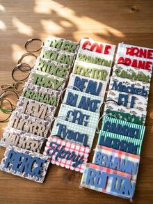 Personalized Acrylic Name Bag Tag, Customized Backpack Name Charm/Keychain, School Bag Charm, Lunch Box Label, Mommy Bag Tag, Boys & Girls Initial Keychain, Back To School Gift, Christmas, Birthday Gift, Unique Gift, Bag Jewelry - C-name Keychain - View 10