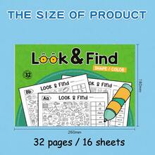 Interactive Treasure Hunt Game Book/Sudoku Game, Enhances Brain Ability, Memory And Color Recognition/Durable Travel Educational Cards, Suitable For Home And School/Perfect Gift For Thanksgiving, Easter, Christmas And New Year/Find The Difference - Multicolor - View 14