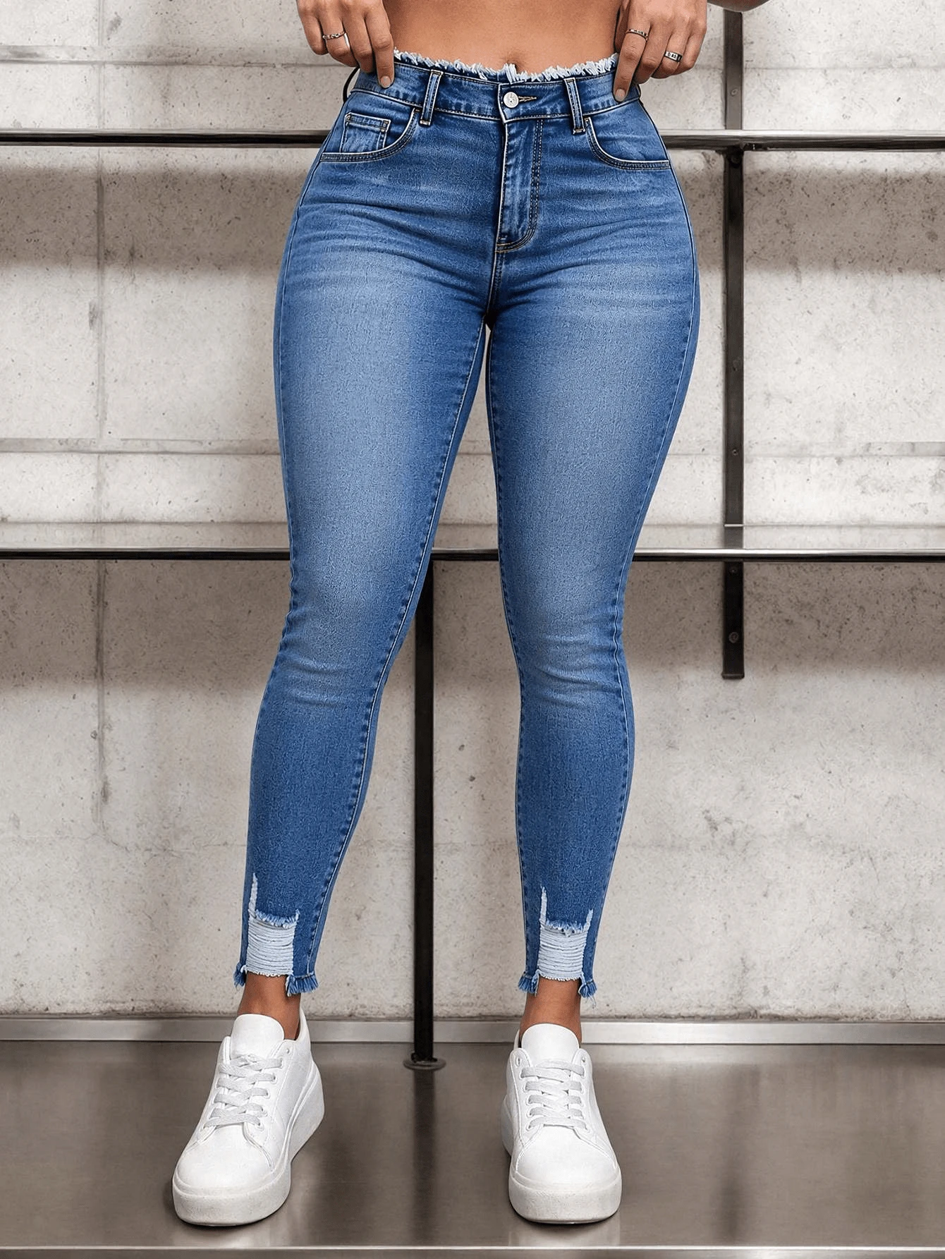 Women Jeans - Blue - View 1