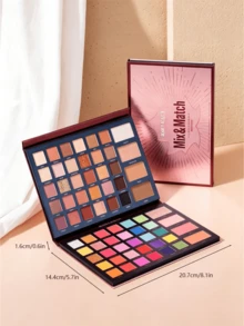 beauty glazed Multi-Color Eyeshadow Palette With 5 Makeup Brushes, Matte Glitter Shimmer Multi-Function Blush Contour Highlighter, Long-Lasting Daily Date Party Makeup Gift Set, Suitable For Women And Girls - Multicolor - View 10
