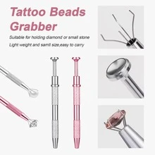 1件裝珠寶拾取器 穿刺球抓取器 不鏽鋼四爪迷你拾取筆 多功能爪鑷 穿刺球固定工具 手作珠飾拾取器 可用於拾取珠寶與美甲沙龍迷你海綿拍打工具 - 均碼 - 查看 5