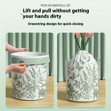 100/200pcs Drawstring Trash Bags - Odor-Proof & Leak-Proof, Disposable Plastic Garbage Bags For Bathroom, Outdoor, Kitchen, Restaurant, Hotel, Efficient Cleaning, Restaurant Waste Management, Bathroom Trash, Convenient Disposal, Durable Material - One Size - View 9