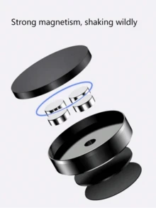 1 pieza Soporte magnético estable para teléfono de coche, se adhiere rápidamente al salpicadero o a las paredes interiores del coche, compatible con todos los modelos de teléfono, diseñado para propietarios de coches. Soporte magnético universal de metal para teléfono, soporte magnético multifunción para teléfono, accesorios para coche, artículos esenciales para coche, decoración de coche, accesorios interiores de coche, decoración de habitación para mujeres, decoraciones navideñas para el hogar, organizador de escritorio, accesorios, contenedores de almacenamiento, artículos esenciales para viajes, muebles - Multicolor - Ver 7