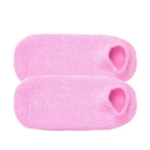 1 Pair Reusable Silicone Gel Foot Socks, Soft Flocked Foot Covers, Comfortable Foot Support Accessory, Suitable For Home Indoor Daily Casual Use - Multicolor - View 10