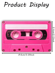 1pc Pink Cassette Tape Official Credit Card Sticker Privacy Protection Card Skin, Simulated Cassette Birthday Gift PVC Material Anti-Fingerprint Anti-Scratch Wear-Resistant Card Sleeve, Card Protector, Suitable For Men, Women, Couples, Small Chip Card, Bank Card Decoration Sticker, Credit Card, Transportation Card, Student Campus Card Personalized DIY - Type a - View 13