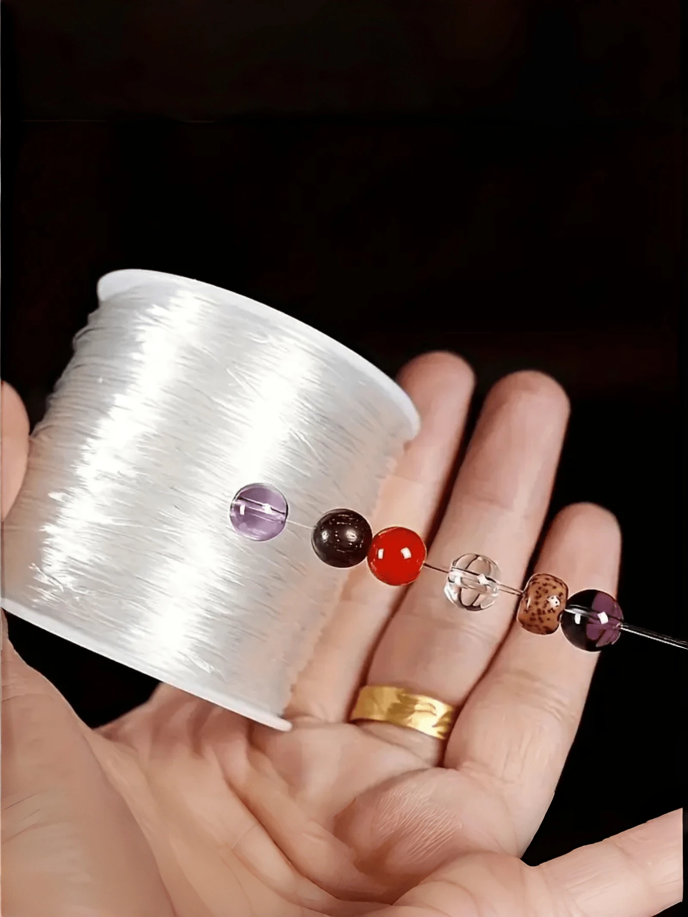 Tali Elastis Kristal 100m untuk DIY Gelang Manik-Manik Tahan Aus, Tali Peregang Elastis Tinggi Putih Transparan, Tali Elastis Plastik Kristal, Cocok untuk Membuat Perhiasan, Gelang, Kalung, Tali Penghubung, Tali Transparan, Tali Anyaman Buatan Tangan, Tali Kristal dengan Gulungan, Tali Pembungkus Cincin, Tali Elastis Tugas Berat, Tali Manik-Manik Transparan dan Bahan Aksesori Lainnya