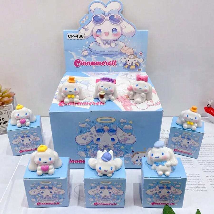 SANRIO 1pc BOX Small Ornament - Cute Girl Style High-Value Jade Dog, Exquisite Decoration, Suitable For Home Decor/Car Decor/Office Desk, Perfect Fashionable Holiday Gift (Random Packaging) - Multicolor - View 1