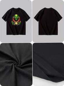 Men T-Shirts - 黑色 - 查看 4