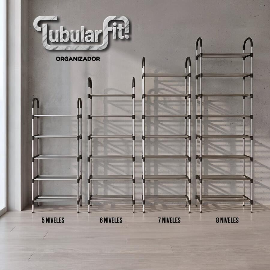 Modular Shoe Rack Organizer With 5, 6, 7, And 8 Tiers - View 1