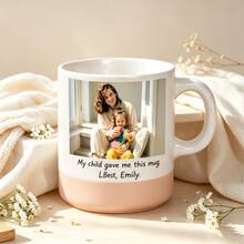 Personalised Photo Mug, Custom Ceramic Coffee Cup With Name, Birthday Gift, Bridesmaid Proposal Gift, Mother Of Bride Groom Thank You, Mothers Day Fathers Day Present For Mum Dad, Unique Wedding Keepsake - Photo Mug 1 - View 7