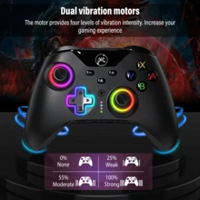 NS/PC/Android/IOS Wireless Gamepad, 1000mAh With 16H Playtime, Hall Triggers, Programmable Back Buttons, Turbo, 6-Axis Gyro, Dual Vibration, Black - View 7