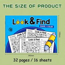 Interactive Treasure Hunt Game Book/Sudoku Game, Enhances Brain Ability, Memory And Color Recognition/Durable Travel Educational Cards, Suitable For Home And School/Perfect Gift For Thanksgiving, Easter, Christmas And New Year/Find The Difference - Multicolor - View 15