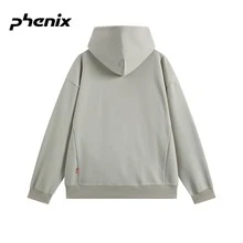 +Phenix 2025FW Autumn Hooded Sweatshirt Outdoor Casual Water-Repellent Loose Knit Top For Men - Light Sand - View 2