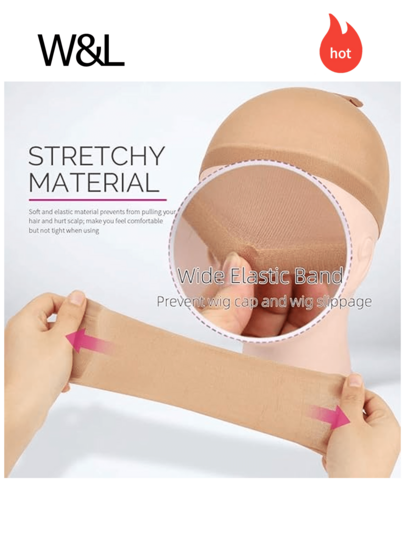10pcs Halloween Wig Lace Hair Nets, Nude And Black High Elasticity Stocking Mesh Caps, Ideal Choice For Professional Makeup And Transformation, Perfect For Halloween, Carnival, Stage Performance And Cosplay, Pair Them With Makeup, Wigs Or Accessories To Create An Outstanding Character For Any Occasion