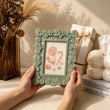1pc Resin Daisy Embossed Photo Frame, 4*6 Inch Beautiful Photo Frame, Suitable For Desktop Decoration, Room Home Decor Photo Frame, Suitable For Wedding, Birthday, Halloween, Christmas Gifts - Daisy - View 6