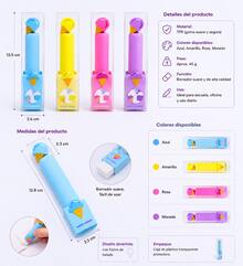 School Eraser With Ice Cream Design In Assorted Pastel Colors - Multicolor - View 5