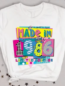 Herren 1986 Limited Edition 40. Geburtstag T-Shirt - Vintage 40 Jahre Geschenk geeignet für Valentin Top Damenbekleidung Oversized T-Shirt Streetwear Party Outfit - Weiss - Übersicht 8