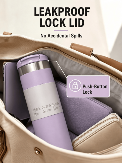 Cold And Cup Fashion Coffee Mug, Stainless Steel Travel Tumbler, Insulated Leak-Proof Reusable Double-Wall Coffee Cup, Suitable For Cold And Hot Drinks, Sparkling Water, Fruit Tea, Juice, Coffee, Gift Set