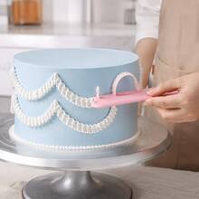 1/2 Set Of Cake Curve Decoration Tools, Graduated Cake Decoration Curved Tools, Cream Decoration, Home DIY Baking Tools, Cake Curve Decoration Auxiliary Tools, Curved Lace Edge Decoration Pen, Paste Baking Tools, Suitable For Kitchens And Bakeries - Multicolor - View 5