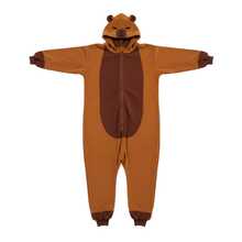 nerd hunters Plush Kigurumi Pajamas Cosplay Costume Capibara - Brown - View 4
