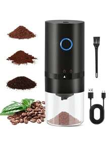LEVIATECH 1pc Electric Coffee Grinder, USB Rechargeable, Compact Portable Coffee Grinder With Professional Ceramic Grinding Core And Adjustable Grind Settings, Suitable For Home, Office, Travel, School And More - HB-985 - View 14