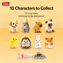 ZURU Tiny Pets Sweetheart Mini Pet Blind Box, Assorted Cute Animal Figurines, Mini Hamster & Cat Collectibles, Surprise Gift For Collectors - Multicolor - View 2