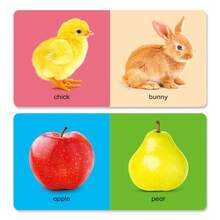 A Set Of 10 Early English Education Board Books - Including "First Words," Animal Colors, Vegetables, Etc. A "See And Learn" Series, A Tool For Cognitive Learning, And The Perfect Surprise Gift For Children. - Multicolor - View 5
