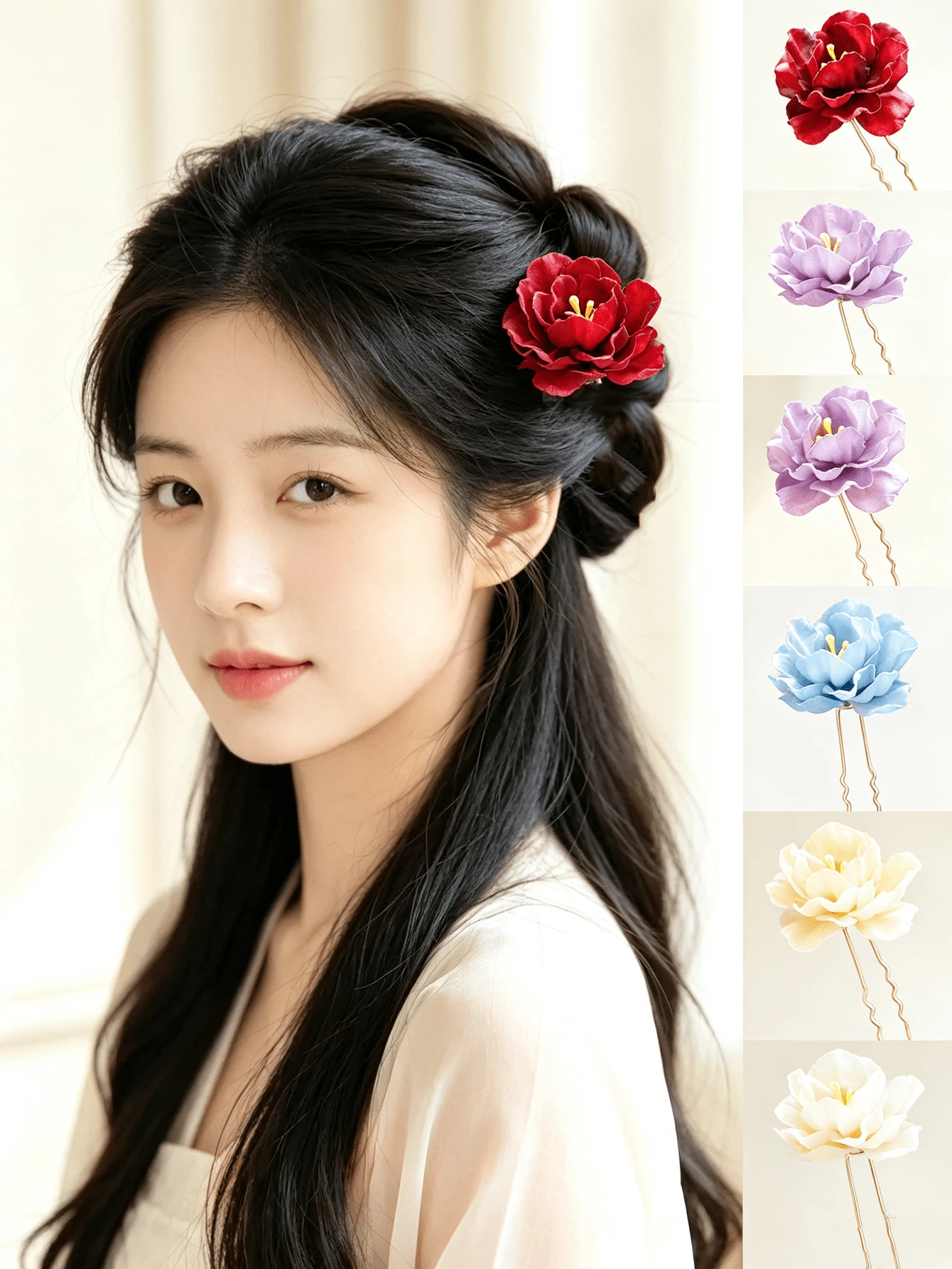 1pc/2pcs New Elegant Pink, Purple, Blue, Pink Cherry Blossom Wedding U ...