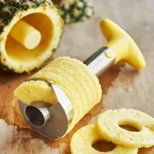 1pc Stainless Steel Pineapple Corer, Pineapple Slicer, Pineapple Peeler, Fruit Core Remover, Pineapple Peeling Tool, Thickened Blade, Easy Pineapple Peeling, Kitchen Utensils, Kitchen Gadgets, Suitable For Kitchen, Home - Multicolor - View 10