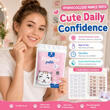 360Pcs Cartoon Acne Patch, Cute Cat-Shaped Facial Concealer Acne Patch, Gentle And Non-Irritating, Suitable For Both Men And Women - Cartoon - View 4