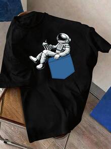 Men T-Shirts - Black - View 5