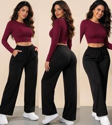 Women Pants - pantalón negro - Ver 1