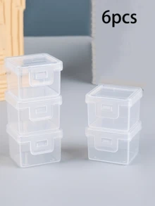 12/6/1pc Transparent Plastic Pill Box With Safety Lid, Stackable Multi-Compartment Pill Organizer For Vitamins, Supplements, Medications, Travel And Home Use, Durable Pill Storage Box, Suitable For Office, Handbag Portable Pill Box - View 9