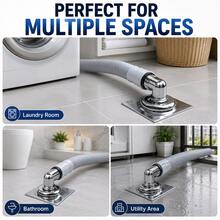 1 buah Konektor Pembuangan Mesin Cuci Anti-Luapan Penghilang Bau Magnetik, Penutup Tiga Arah Penyegel Pipa Pembuangan, Cocok untuk Saluran Pembuangan, Perlengkapan Kamar Mandi, Perlengkapan Dapur, Kebutuhan Rumah Tangga - A - View 7