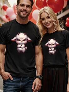 Men T-Shirts - 黑色 - 查看 2