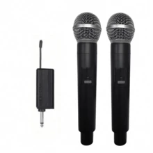 Portable Handheld Microphone, Wireless Microphone, Professional Handheld Unidirectional Moving Coil Noise Canceling Function, 6.35mm Plug, Blue, Suitable For Karaoke, Gaming, Live Streaming And Video Conferencing, Stylish Design | Sturdy Structure, Singing Microphone, 2 In 1 Wireless Microphone, Professional Handheld Microphone, Suitable For Karaoke, Parties, Churches, Performances, Recording - Black - View 15