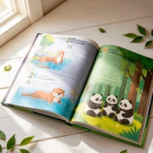 Kids Soft Cloth Books - Violet Purple - View 3