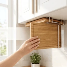 1/3/6/10pcs High Quality Under Cabinet Cutting Board Rack And Space-Saving Kitchen Storage Rack, Fashionable And Practical Iron Rack, Keep Countertop Neat And Organized, Easy Access, Essential Kitchen Utensils And Home Necessities - View 2