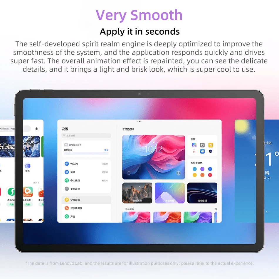 Lenovo Xiaoxin Pad 2025 11 吋學習平板電腦，搭載 MediaTek Dimensity 6300、2.5K 螢幕、Dolby Atmos、7040mAh 電池，Android WiFi 平板電腦 - 灰色 - 查看 6