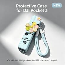 Floral Design Protective Case For Pocket 3, Cute Cartoon Design, Easy To Install And Store, Camera Lens Protector - View 10